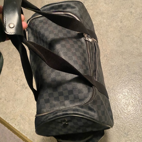 AUTHENTIC Louis Vuitton Damier Graphite Eole 55 Rolling Luggage Convertible Duff - Picture 10 of 12